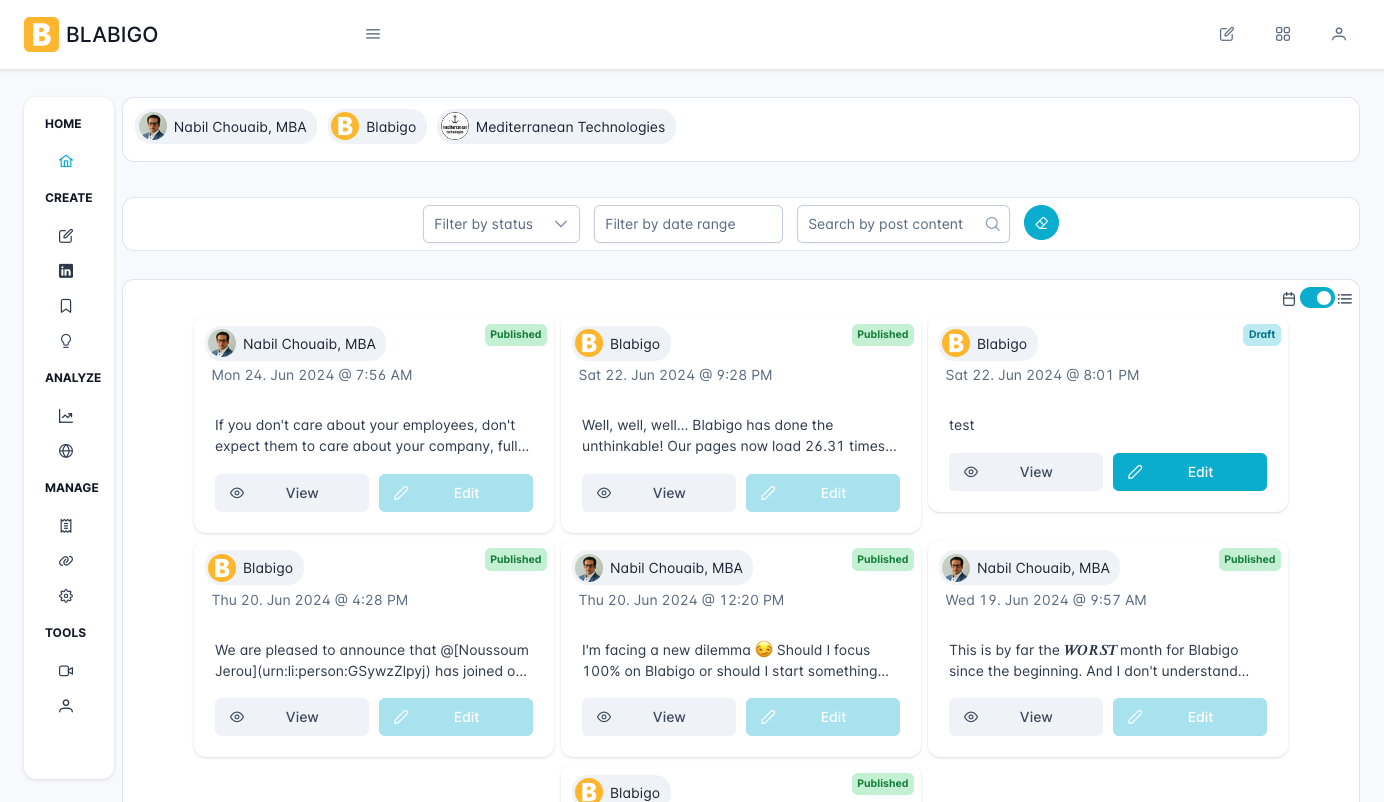 Generate LinkedIn content with AI